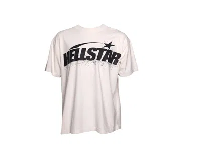 Pre-owned Hellstar Men's  Classic Rhinestone T-shirt In White