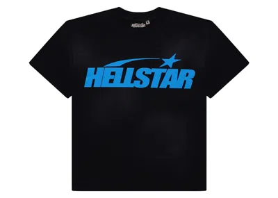 Pre-owned Hellstar Men's  Classic T-shirt (gel Print) In Black/blue
