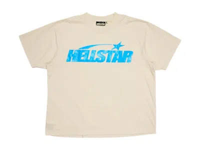 Pre-owned Hellstar Men's  Classic T-shirt (gel Print) In White/blue