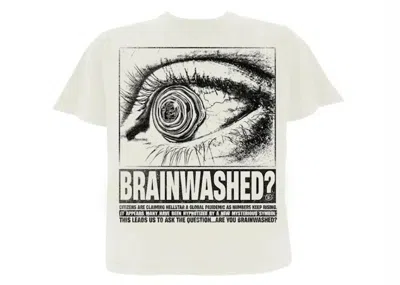 Pre-owned Hellstar Men's  Eyeball T-shirt In White
