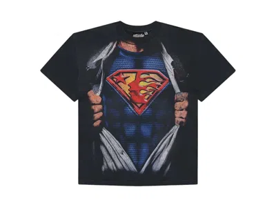 Pre-owned Hellstar Men's   Superman T-shirt In Black