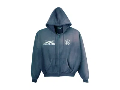 Pre-owned Hellstar Men's  Hs Logo Zip Up Hoodie In Emerald