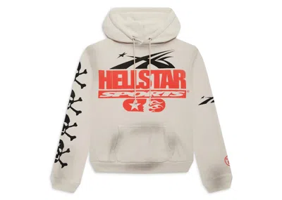 Pre-owned Hellstar Men's  If You Dont Like Us Beat Us Hoodie In White