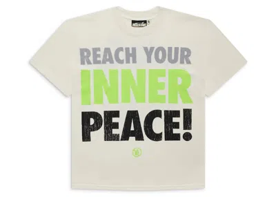 Pre-owned Hellstar Men's  Inner Peace T-shirt In White