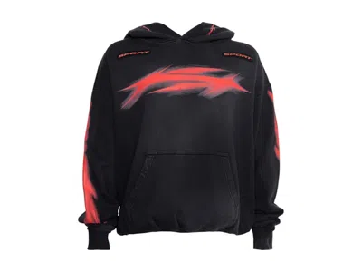 Pre-owned Hellstar Men's  Motion Blur Hoodie In Black