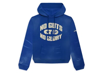 Pre-owned Hellstar Men's  No Guts No Glory! Hoodie Hoodie In Blue