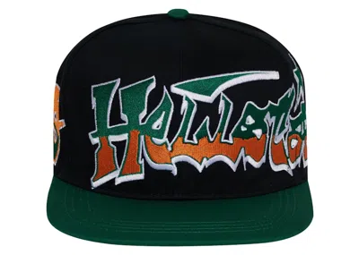 Pre-owned Hellstar Men's  Records Hat Snapback In Green/black In Multi