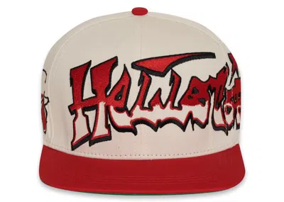 Pre-owned Hellstar Men's  Records Hat Snapback In Red/white
