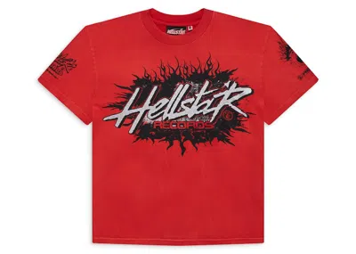 Pre-owned Hellstar Men's  Records T-shirt In Red