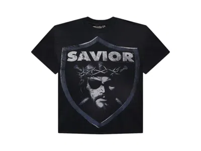 Pre-owned Hellstar Men's  Saviors T-shirt In Black