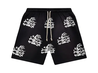 Pre-owned Hellstar Men's  Skull Shorts In Black