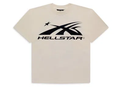Pre-owned Hellstar Men's  Sports Core Gel Logo T-shirt In White/black