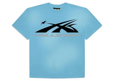 Pre-owned Hellstar Men's  Sports Core Logo Gel T-shirt In Blue