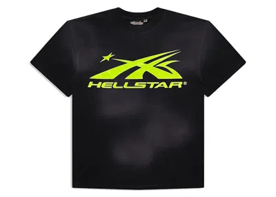 Pre-owned Hellstar Men's  Sports Core Logo Gel T-shirt In Light Green