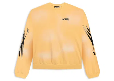 Pre-owned Hellstar Men's  Sports Crewneck Sweatshirt In Yellow