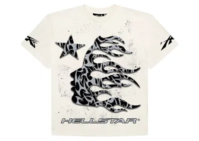 Pre-owned Hellstar Men's  Thorn Glitter T-shirt In White