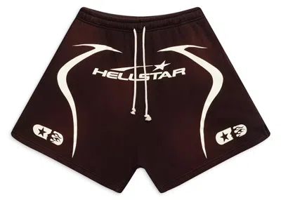 Pre-owned Hellstar Men's  Warm Up Shorts In Brown