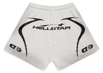 Pre-owned Hellstar Men's  Warm Up Shorts In White
