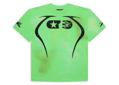 Pre-owned Hellstar Men's  Warm Up T-shirt In Neon Green