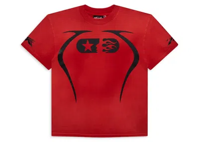 Pre-owned Hellstar Men's  Warm Up T-shirt In Red