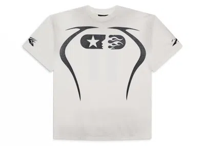 Pre-owned Hellstar Men's  Warm Up T-shirt In White