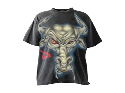 Pre-owned Hellstar Men's  Wrestlemania Brahma Bull T-shirt In Black