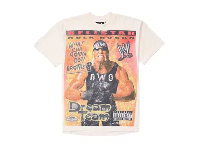 Pre-owned Hellstar Men's  Wrestlemania Hulk Hogan T-shirt In Cream White
