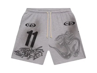 Pre-owned Hellstar Men's  Yoga Shorts In Grey In Gray