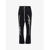 Hellstar Flame Track Pants In Black