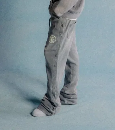 Pre-owned Hellstar Mirror Faced Sweatpants In Grey