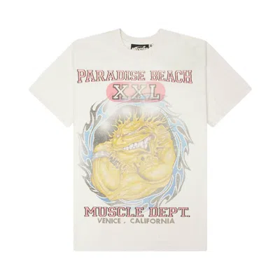 Pre-owned Hellstar Muscle Beach T-shirt 'white' | Men's Size L