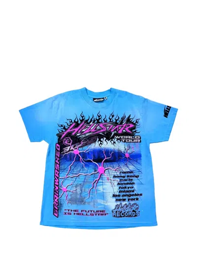 Hellstar Neuron Tour T-shirt In Blue