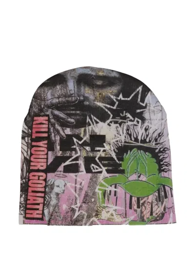 Hellstar No Guts No Glory Beanie In Yellow