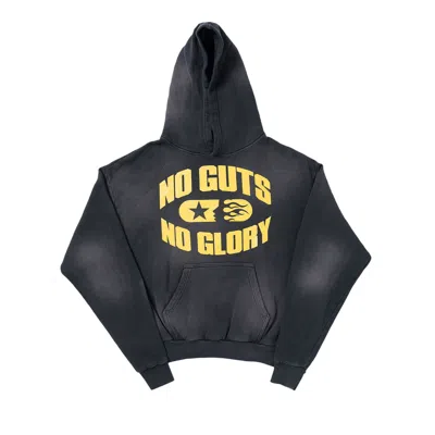 Pre-owned Hellstar No Guts No Glory Hoodie 'washed Black'