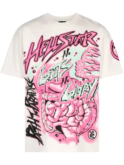 Hellstar No Guts No Glory T-shirt In Pink