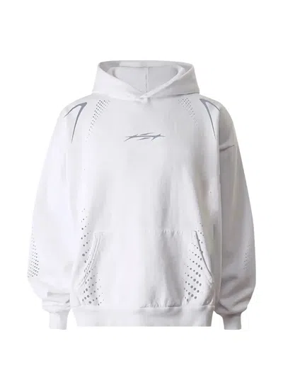 Hellstar P2p Hype Flight Hoodie In White