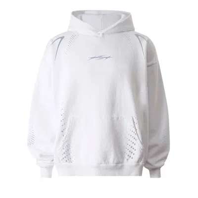 Pre-owned Hellstar P2p Hype Flight Hoodie 'white' | Men's Size L