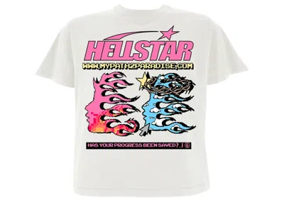 Pre-owned Hellstar Pixel T-shirt In White