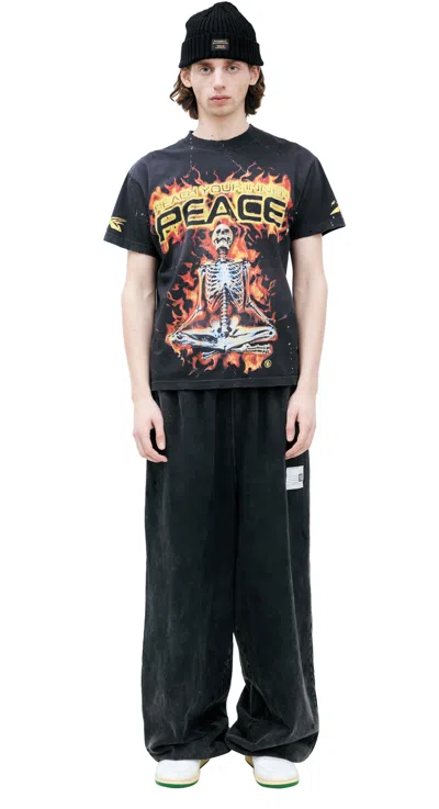 Hellstar Printed Cotton T-shirt In Black