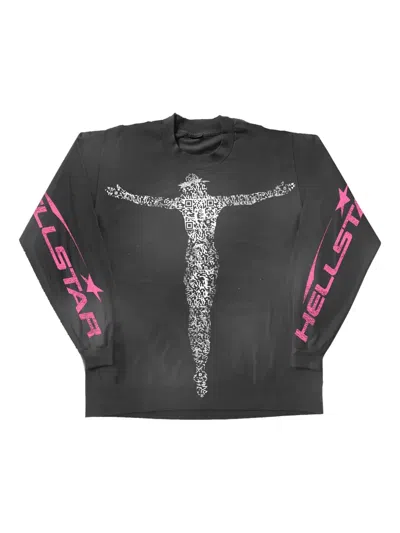 Hellstar Qr Christ T-shirt In Black
