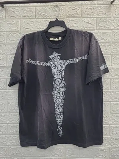 Pre-owned Hellstar Qr Code Short Sleeve Black Tshirt Size Xlarge