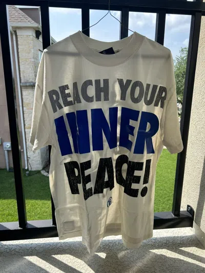 Pre-owned Hellstar Reach Your Inner Peace!  Tee | Medium / M In Blue