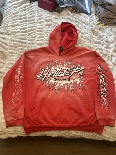 Pre-owned Hellstar Records Hoodie In Red