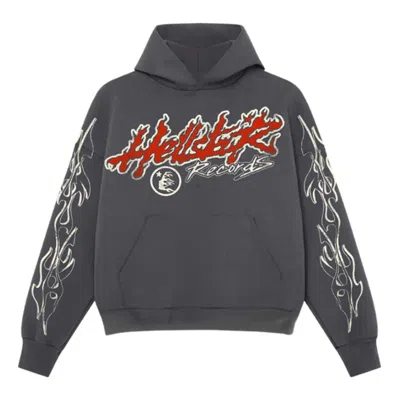 HELLSTAR HELLSTAR RECORDS HOODIE 'WASHED BLACK'