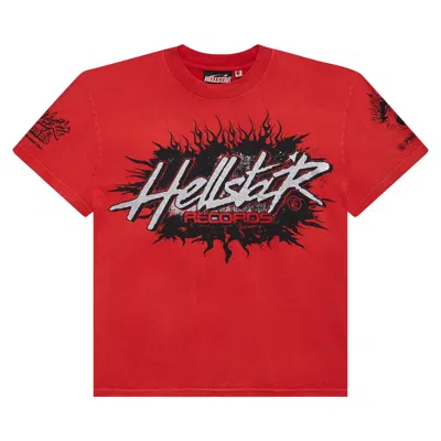 Pre-owned Hellstar Records T-shirt 'red'