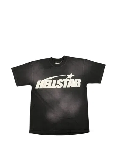 Hellstar Rhinestone-embellished Logo T-shirt In Black
