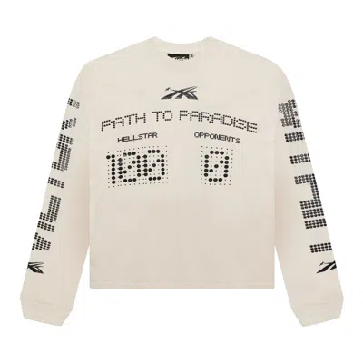 Pre-owned Hellstar Scoreboard Long-sleeve Tee 'white'