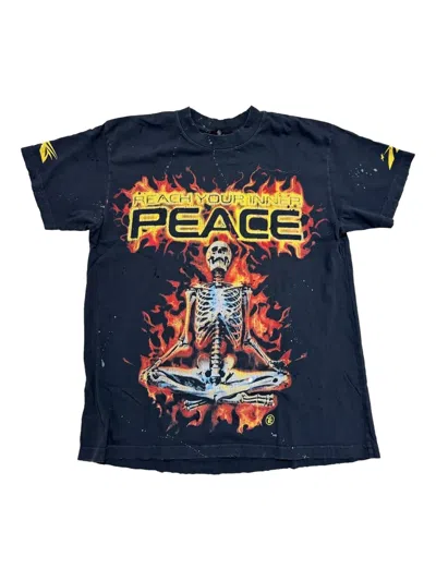 Hellstar Skeleton T-shirt In Blue