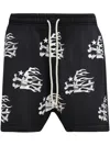 Hellstar Skull-print Shorts In Black