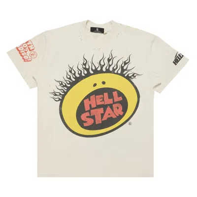 Pre-owned Hellstar Slime T-shirt 'cream'